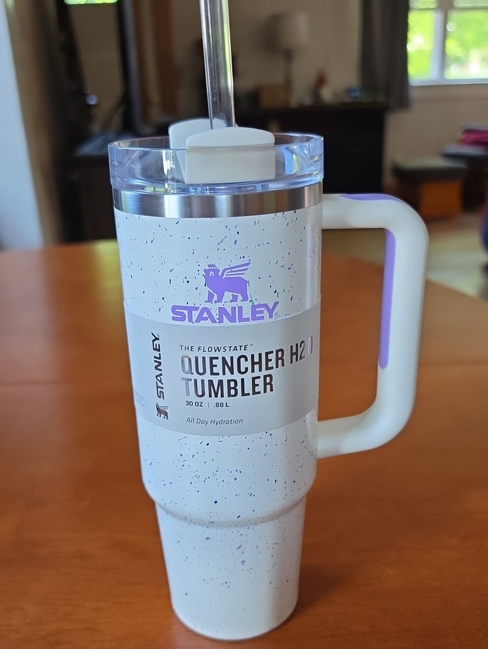 Stanley 30 oz Quencher H2.0 Tumbler - Cream Speckle